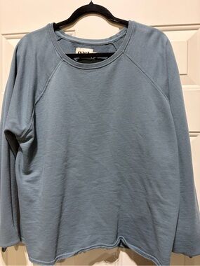 Light Teal Blue Womens Crewneck Sweatshirt